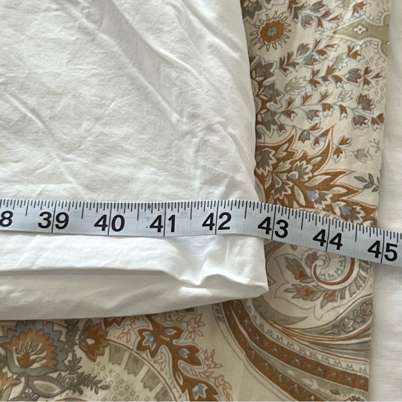 Frette Hotel Bianco Double Blue Stripe King size Italian Duvet cover and sham - Picture 12 of 16